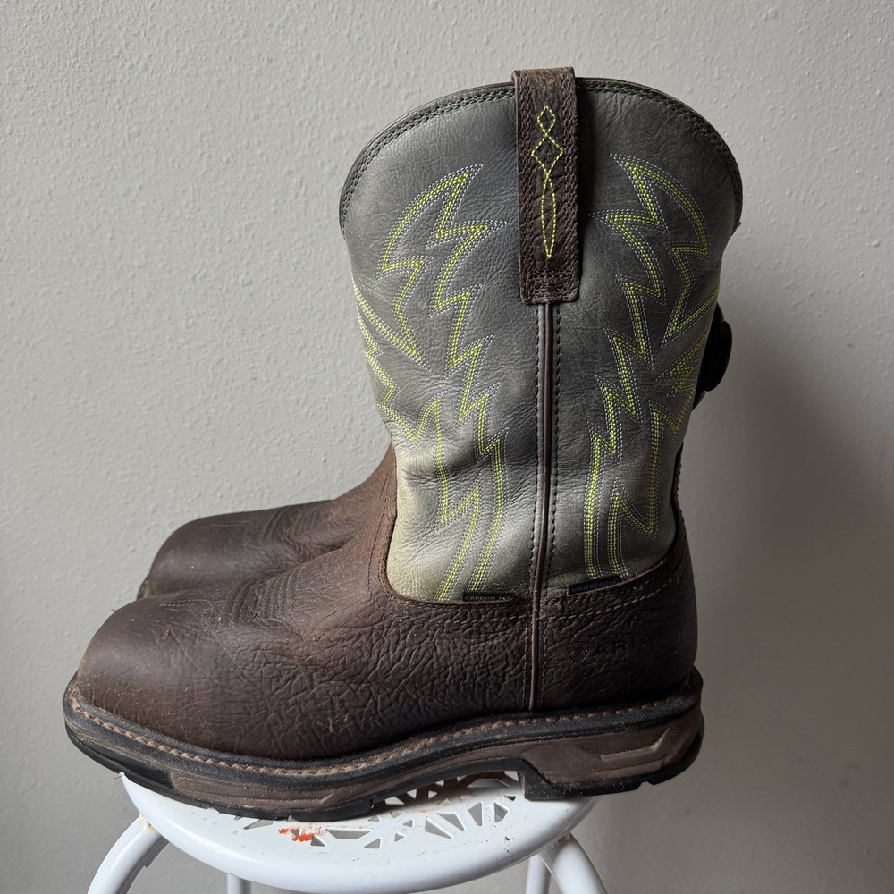 Ariat Workhog®️XT BOA Waterproof Carbon‎ Safety Toe Western Work Boots 11 D